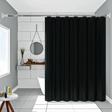 Rideau de Douche Noir Étanche – Design Élégant, Durable et Écologique