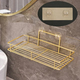 Support Mural pour Gobelets de Bain – Porte-Gobelet Noir et Doré Auto-adhésif pour Salle de Bain
