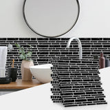 Stickers Muraux Effet Marbre Noir et Blanc