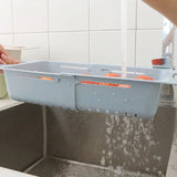 Panier Égouttoir Ajustable pour Évier – Support de Drainage Automatique | Rangement Cuisine Multifonction | Séchage Rapide