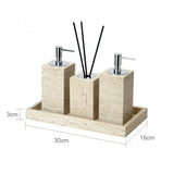 Ensemble de Salle de Bain Travertin Beige