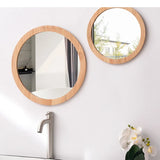 Miroir Mural Nordic Wood – Miroir en Verre avec Cadre en Bois Naturel