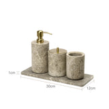 Ensemble Salle de Bain Luxe en Marbre Naturel