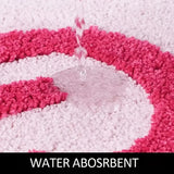 Tapis Tufté Statement Rose – Confort, Style et Originalité pour Salle de Bain et Salon