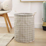 Panier à Linge Pliable en Canvas & Lin