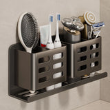 Étagère Murale Salle de Bain Sans Perçage Aluminium Premium – Support Brosse à Dents Multifonction | Rangement Compact | Installation Facile