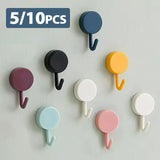 Patères Murales Adhésives Multifonctions – Silicone Sans Perçage (Lot de 5 ou 10)
