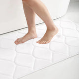 Tapis de Bain en Mousse à Mémoire de Forme Ultra Doux – Antidérapant et Absorbant | Séchage Rapide | Lavable en Machine