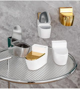 Cendrier Mural Compact – Hygiénique et Pratique pour Salle de Bain, Toilettes et Bureau