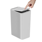 Poubelle Salle de Bain 10L à Couvercle Pop-Up