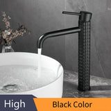 Robinet de Lavabo Diamant Noir – Mitigeur Monocommande Design en Laiton
