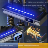 AquaLumen Prestige – Panneau de Douche LED avec Affichage Digital et Mitigeur Thermostatique en Laiton