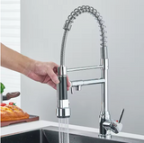 AuréoFlex Prestige – Mitigeur de Cuisine Extractible en Laiton Massif