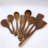 WoodEase – Set de Cuisine en Bois avec Seau de Rangement