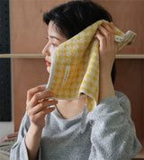 Serviette Visage Pied-de-Poule Vintage