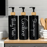 GreenFlow Trio – Set de Distributeurs de Savon Rechargeables pour Salle de Bain
