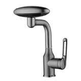 Robinet de lavabo design avec effet cascade et quatre modes de jet