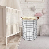 Panier à Linge Pliable en Canvas & Lin