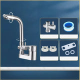 Mitigeur de lavabo multifonction en laiton pour installation sur plan avec eau chaude et froide