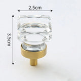 Bouton de Meuble Cristal Éclat Champagne