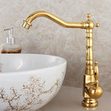 Mitigeur Lavabo Antique Pivotant 360° – Cuisine et Salle de Bain – Eau Chaude & Froide