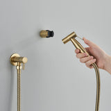 Douchette WC AquaClean Noire – Kit Bidet Mural en Acier Inoxydable pour Hygiène Quotidienne