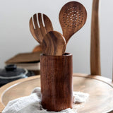 WoodEase – Set de Cuisine en Bois avec Seau de Rangement