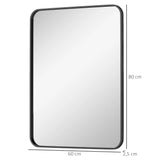Miroir de Salle de Bain Élégance 60x80 cm
