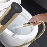 AquaFusion 3-en-1 – Robinet Bidet Mural avec Douchette Hygiénique en Laiton