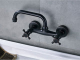 Mitigeur Mural Orbis 360° – Robuste Armature Vintage en Laiton ou Bronze Noir pour Lavabo
