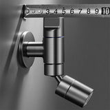 InoxCompact Pro – Robinet Mural Encastré Eau Froide en Acier Inoxydable 304