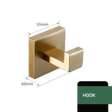 Ensemble d’Accessoires de Salle de Bain ModernSteel – Kit Complet en Acier Inoxydable Brossé