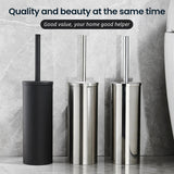 SteelClean Pro – Ensemble Brosse WC avec Support en Acier Inoxydable