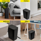 Poubelle Salle de Bain 10L à Couvercle Pop-Up