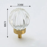 Bouton de Meuble Cristal Éclat Champagne