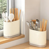 KitchenFlow – Porte-Ustensiles Multifonction avec Égouttoir et Fixation Murale Sans Perçage
