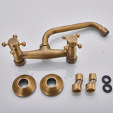 Mitigeur Mural Orbis 360° – Robuste Armature Vintage en Laiton ou Bronze Noir pour Lavabo