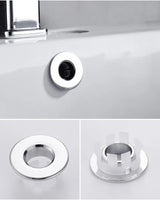 ÉléganceRetro BasinCover – Cache Trop-Plein Premium en Laiton pour Lavabo (Noir, Argent, Or, Bronze Vintage)