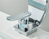 Robinet de lavabo cascade ultra-fin en laiton – Mitigeur moderne pour salle de bain avec eau chaude et froide