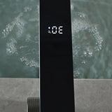 Robinet de lavabo intelligent avec affichage numérique lumineux en laiton