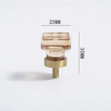 Bouton de Meuble Cristal Éclat Champagne