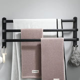 LuxTowel – Porte-Serviettes Élégant en Alliage d’Aluminium Noir