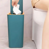 Poubelle Compacte 10L Anti-Odeurs à Ouverture Pression
