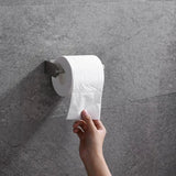 SilverHold – Porte-Papier Toilette Auto-Adhésif en Acier Inoxydable (Allongé & Sans Perçage)