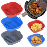 EcoBake – Moule Carré en Silicone Réutilisable pour Airfryer et Four