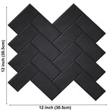 Stickers Muraux 3D Effet Carrelage – Set de 10 Plaques Auto-adhésives Résistantes à la Chaleur et à l’Eau