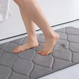 Tapis de Bain en Mousse à Mémoire de Forme Ultra Doux – Antidérapant et Absorbant | Séchage Rapide | Lavable en Machine