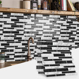 Stickers Muraux Effet Marbre Noir et Blanc