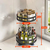 TurnEase – Organisateur de Cuisine Rotatif 360° pour Épices et Accessoires