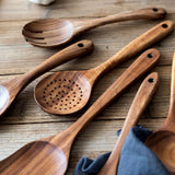 WoodEase – Set de Cuisine en Bois avec Seau de Rangement